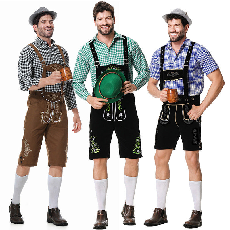 Herren Trachten-Set mit Kniebundhose und Bluse