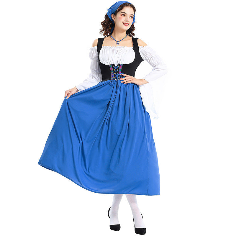 Damen Renaissance-Bauernkleid mit Carmen-Oberteil