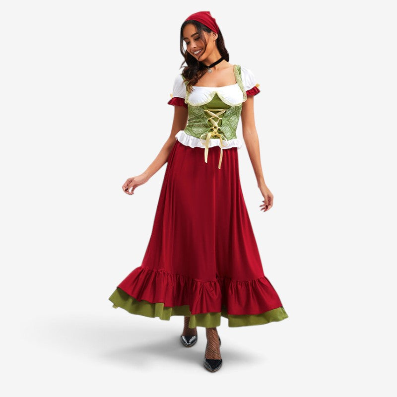 Damen Trachtenkleid mit Corsagenmieder und Stufenrock