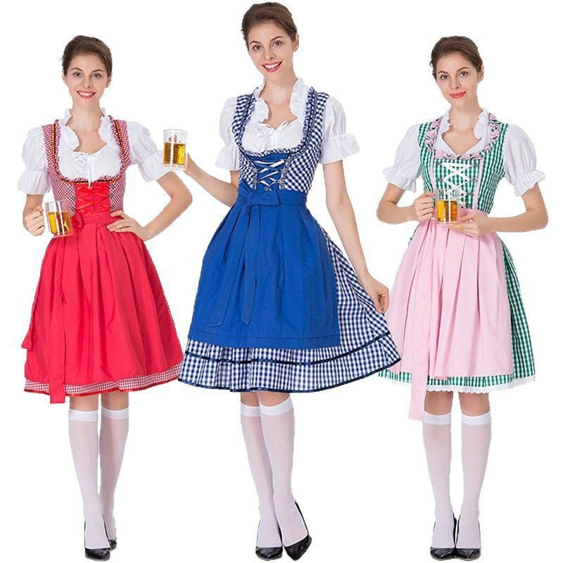Damen Dirndl mit modernem Schnitt und Rüschen
