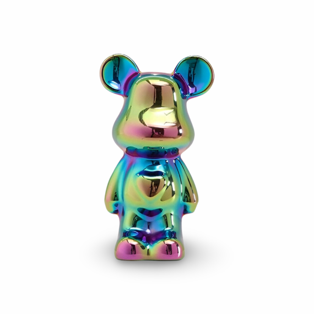GlossiBear - Figurine -Bunte Bärenfigur aus Keramik &