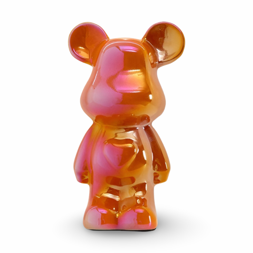 GlossiBear - Figurine -Bunte Bärenfigur aus Keramik &