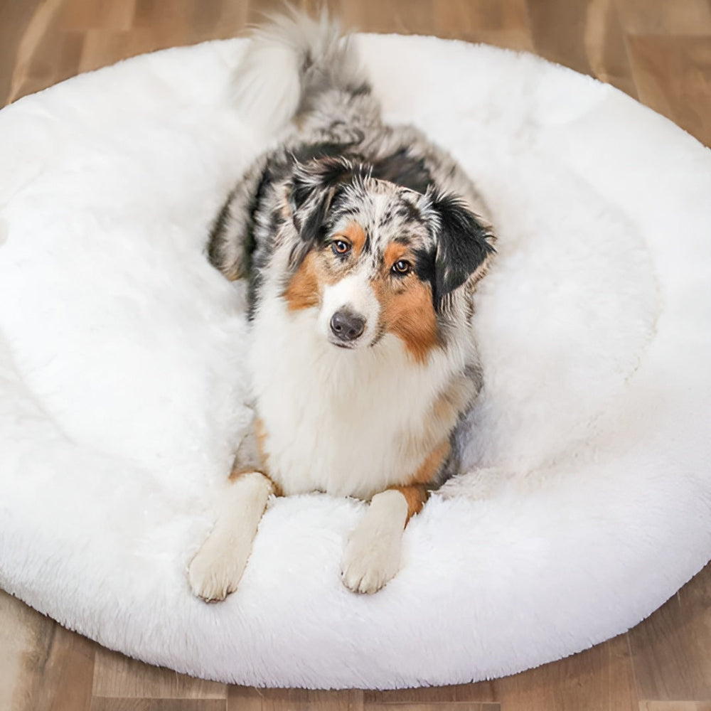 Paws - Bed - Donut Hundebett ultraweich aus Kunstfell mit