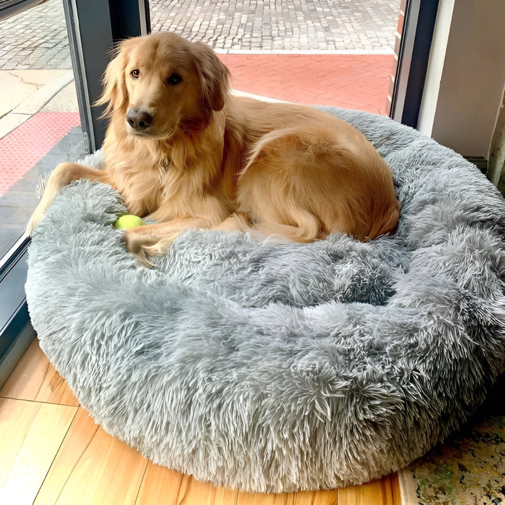 Paws - Bed - Donut Hundebett ultraweich aus Kunstfell mit