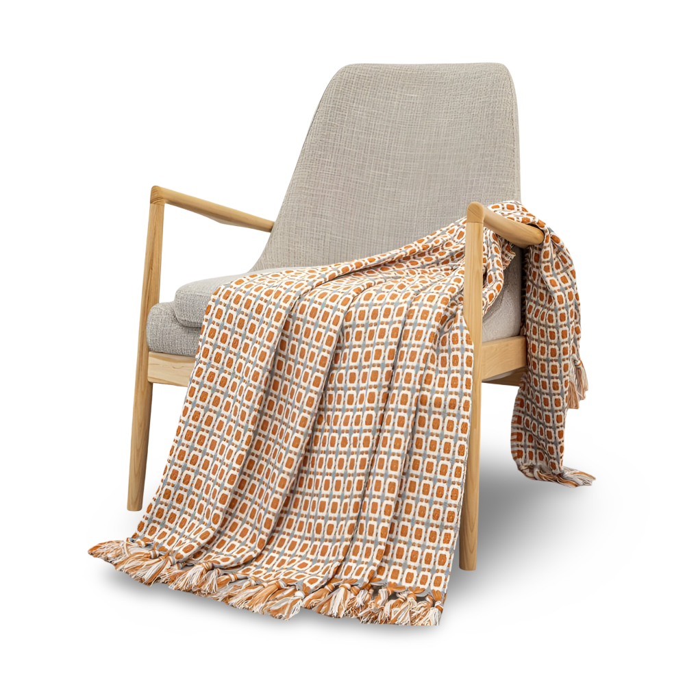 PeaKnit - Plaid - Mehrzweck Fleecedecke aus Polyester mit