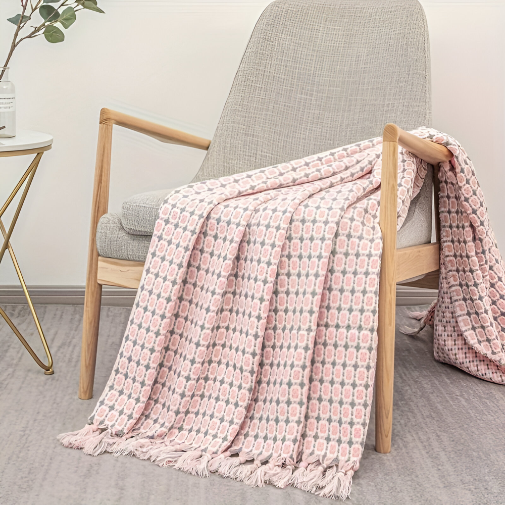 PeaKnit - Plaid - Mehrzweck Fleecedecke aus Polyester mit