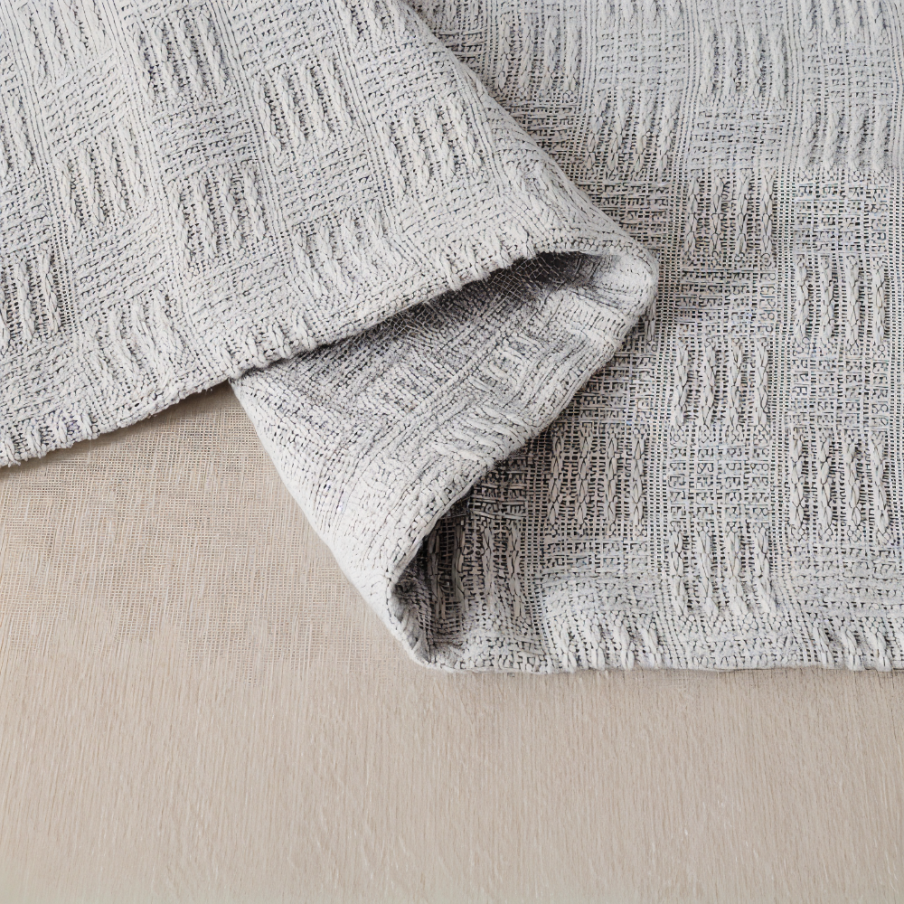 PlainPlush Plaid - Atmungsaktive Baumwolle Gestrickt Fleece Blanket für Stilvollen Komfort