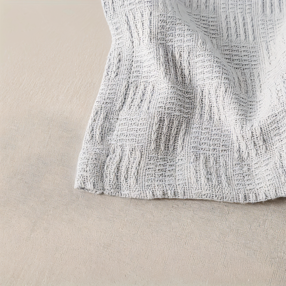 PlainPlush Plaid - Atmungsaktive Baumwolle Gestrickt Fleece Blanket für Stilvollen Komfort