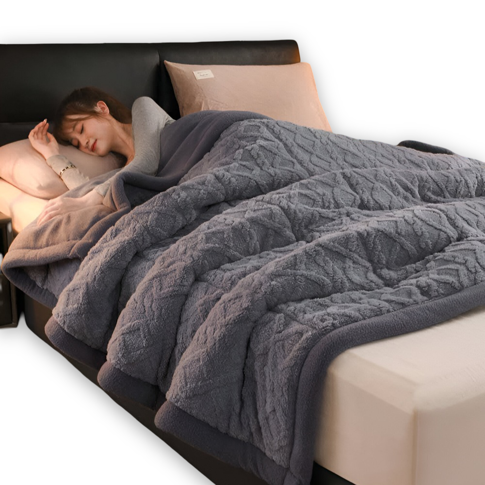 Doppelseitige - Mikrofaser Fleece Kuscheldecke extra weich &