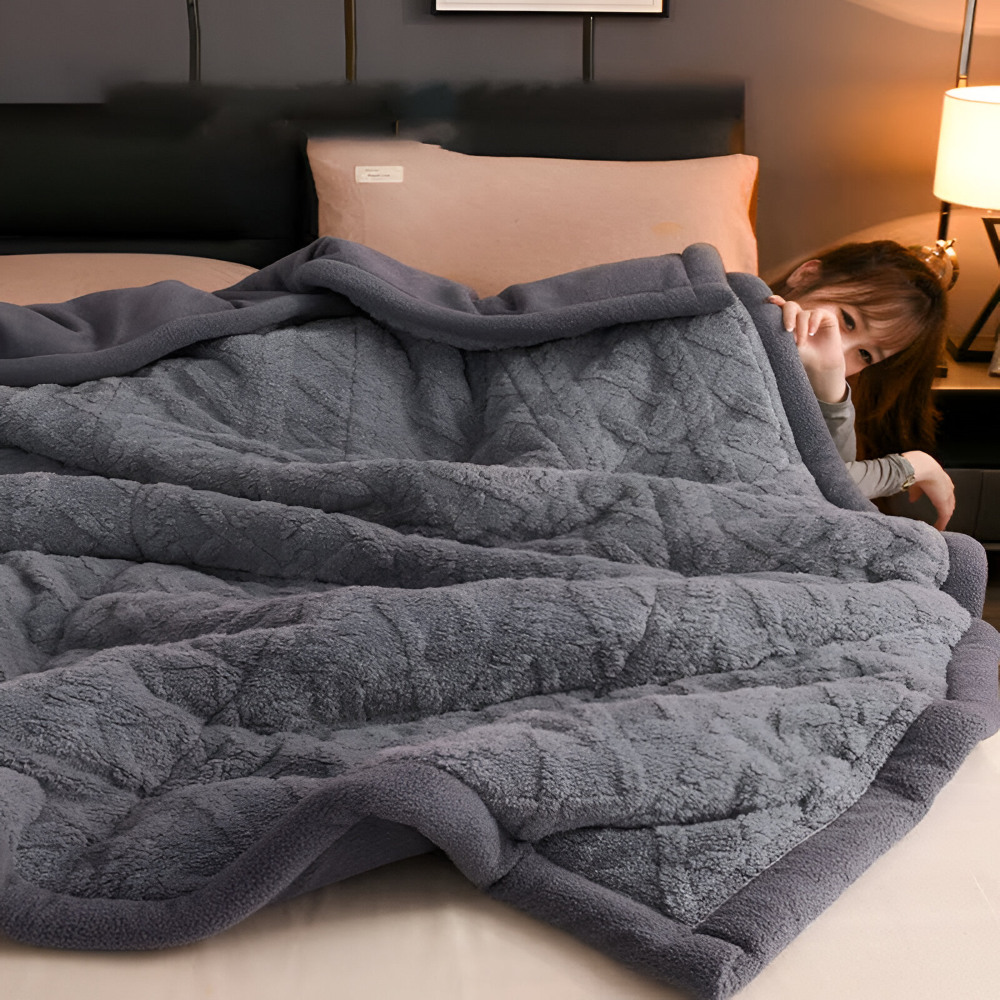 Doppelseitige - Mikrofaser Fleece Kuscheldecke extra weich &