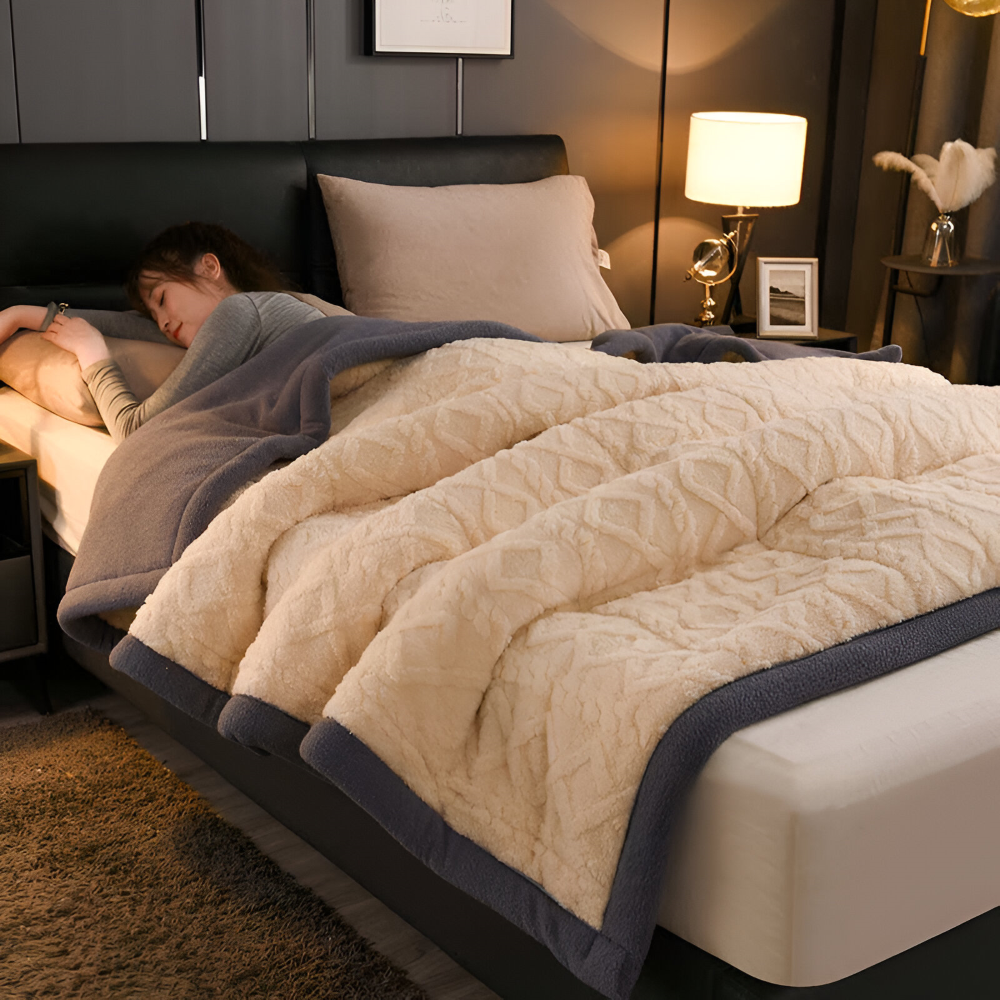 Doppelseitige - Mikrofaser Fleece Kuscheldecke extra weich &