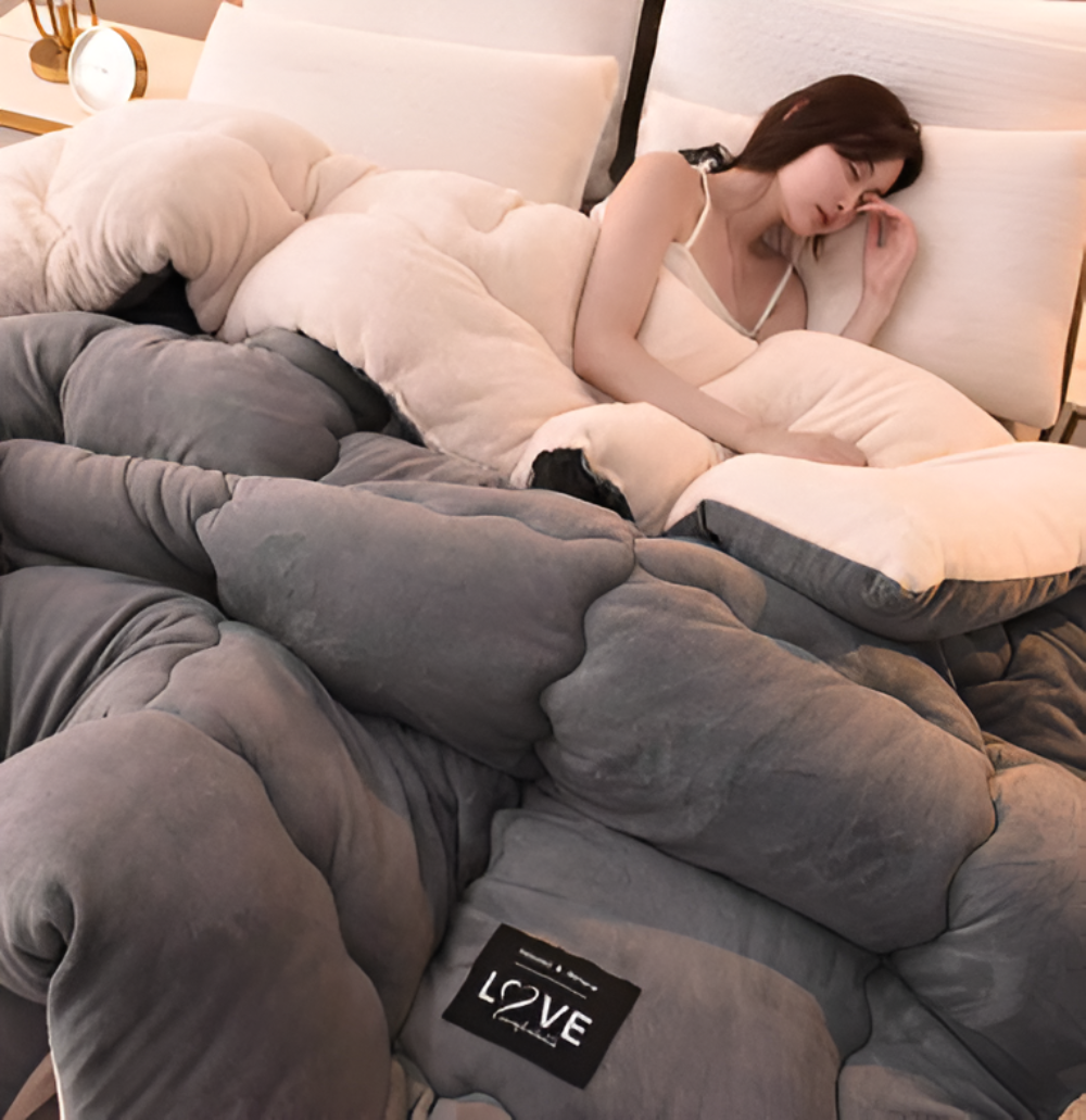 PlushFluff - Winter Bettbezug dick & warm aus