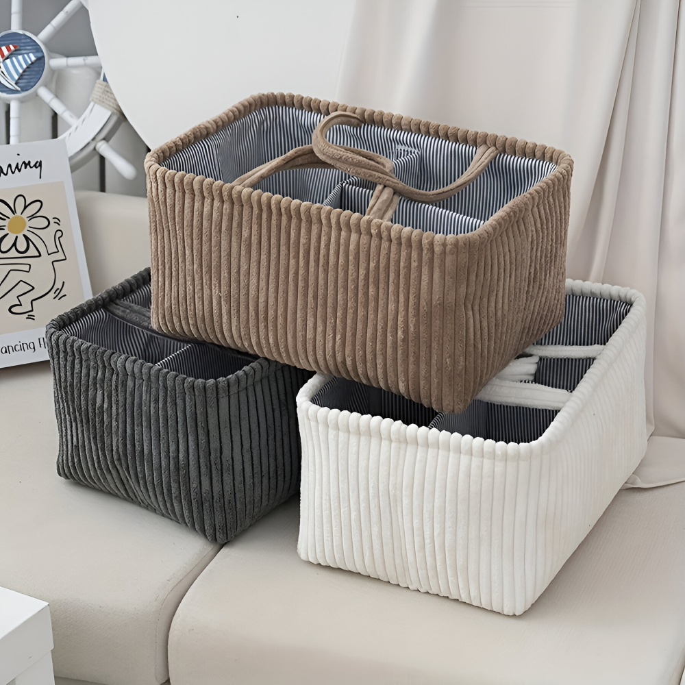 Windelorganizer - Aufbewahrungskorb 38x26x18 cm aus