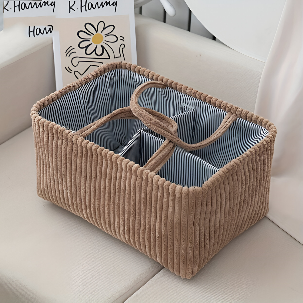 Windelorganizer - Aufbewahrungskorb 38x26x18 cm aus