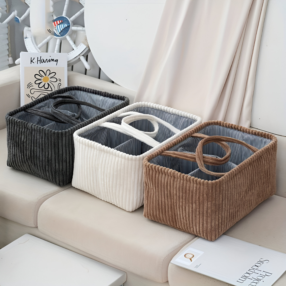 Windelorganizer - Aufbewahrungskorb 38x26x18 cm aus