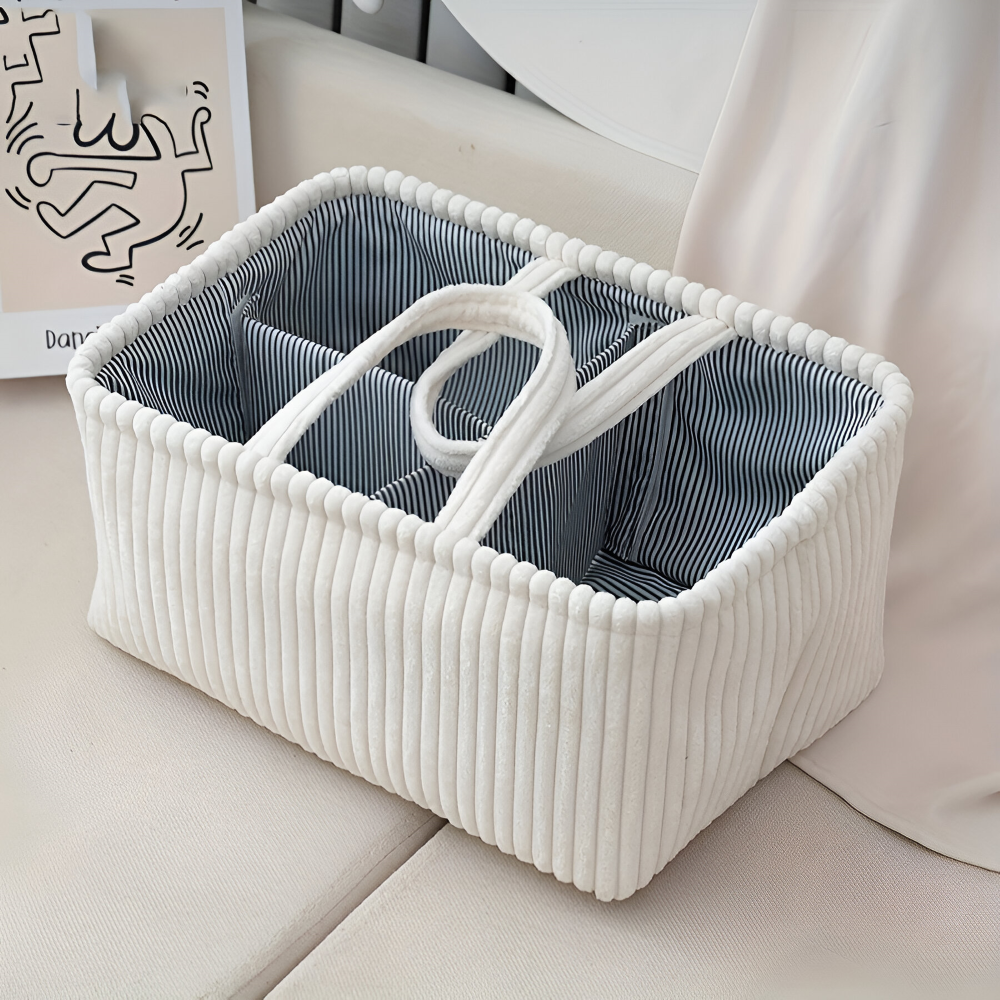 Windelorganizer - Aufbewahrungskorb 38x26x18 cm aus