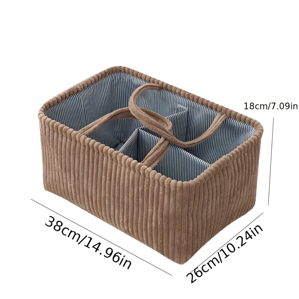 Windelorganizer - Aufbewahrungskorb 38x26x18 cm aus