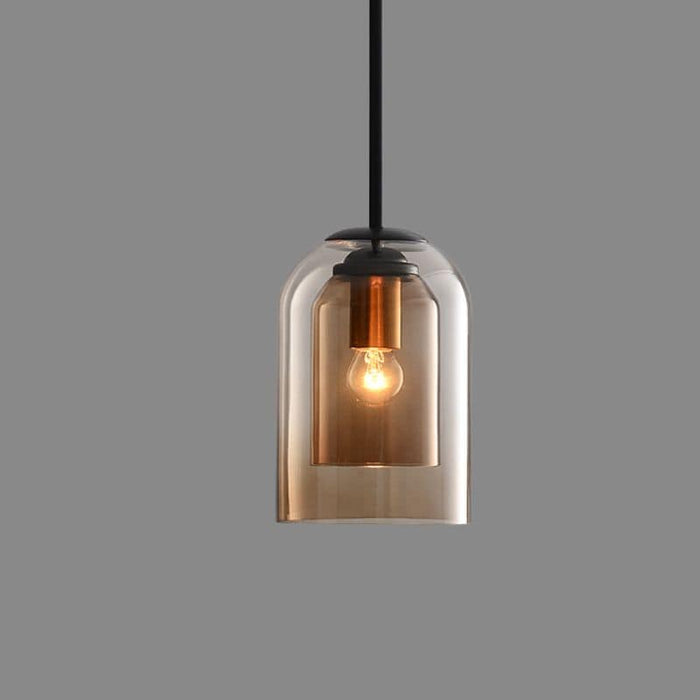 Mid-Century - Pendelleuchte Doppelglas