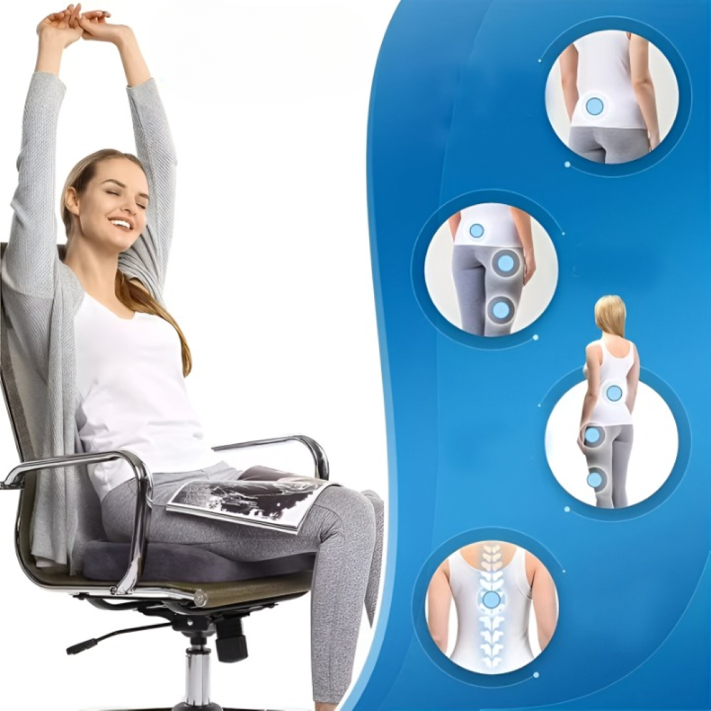 Memory-Schaum - Sitzkissen ergonomisch U-Form