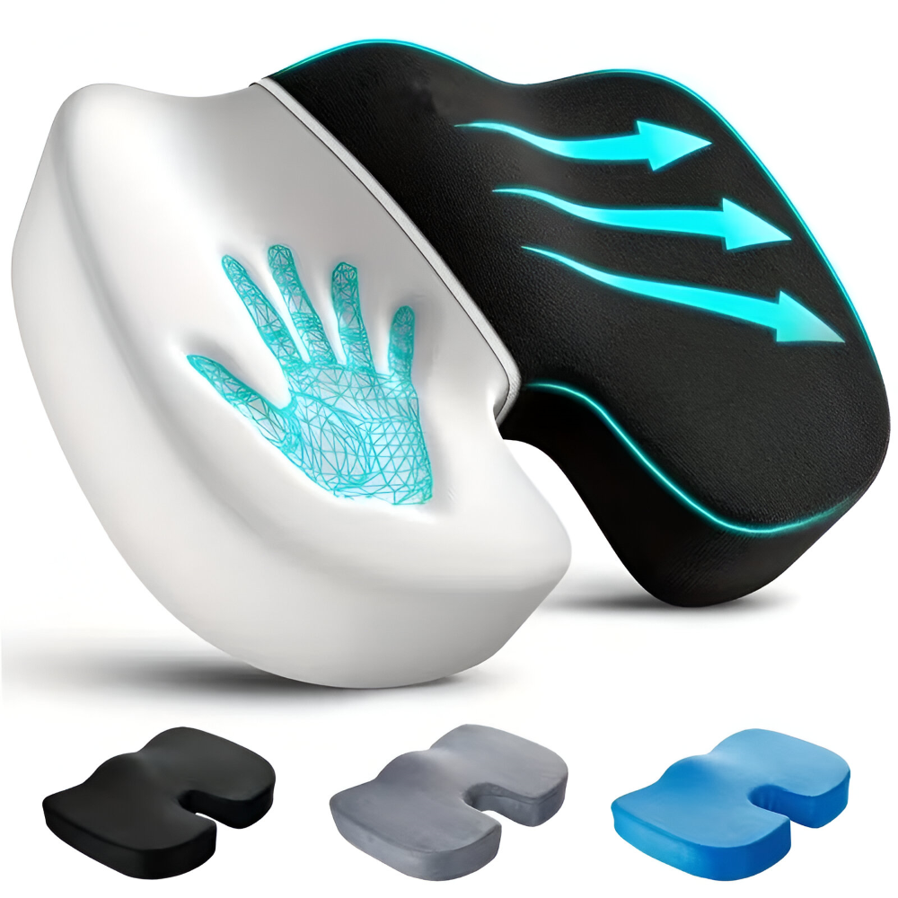 Memory-Schaum - Sitzkissen ergonomisch U-Form