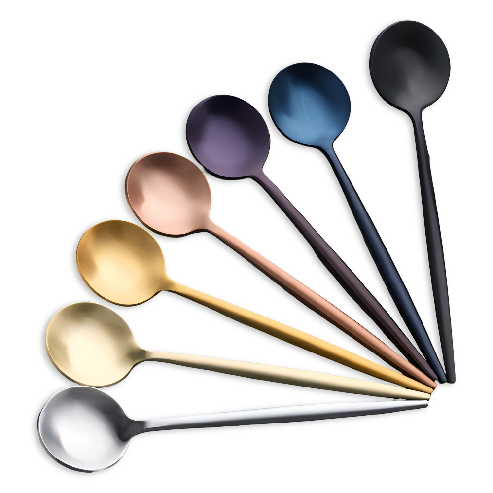 Teelöffel - Set Edelstahl bunt 4/6-tlg