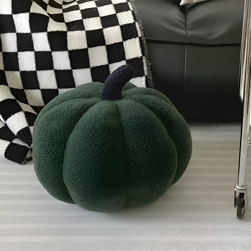 Pumpkin Cush - Texturiertes Kürbis Plüsch Kissen