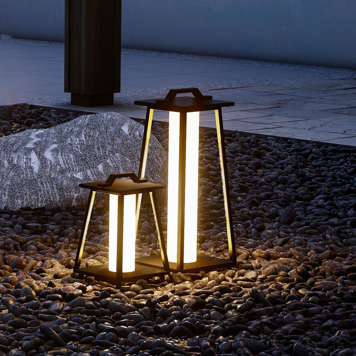 Brix - Tragbare LED Außenlampe Edelstahl