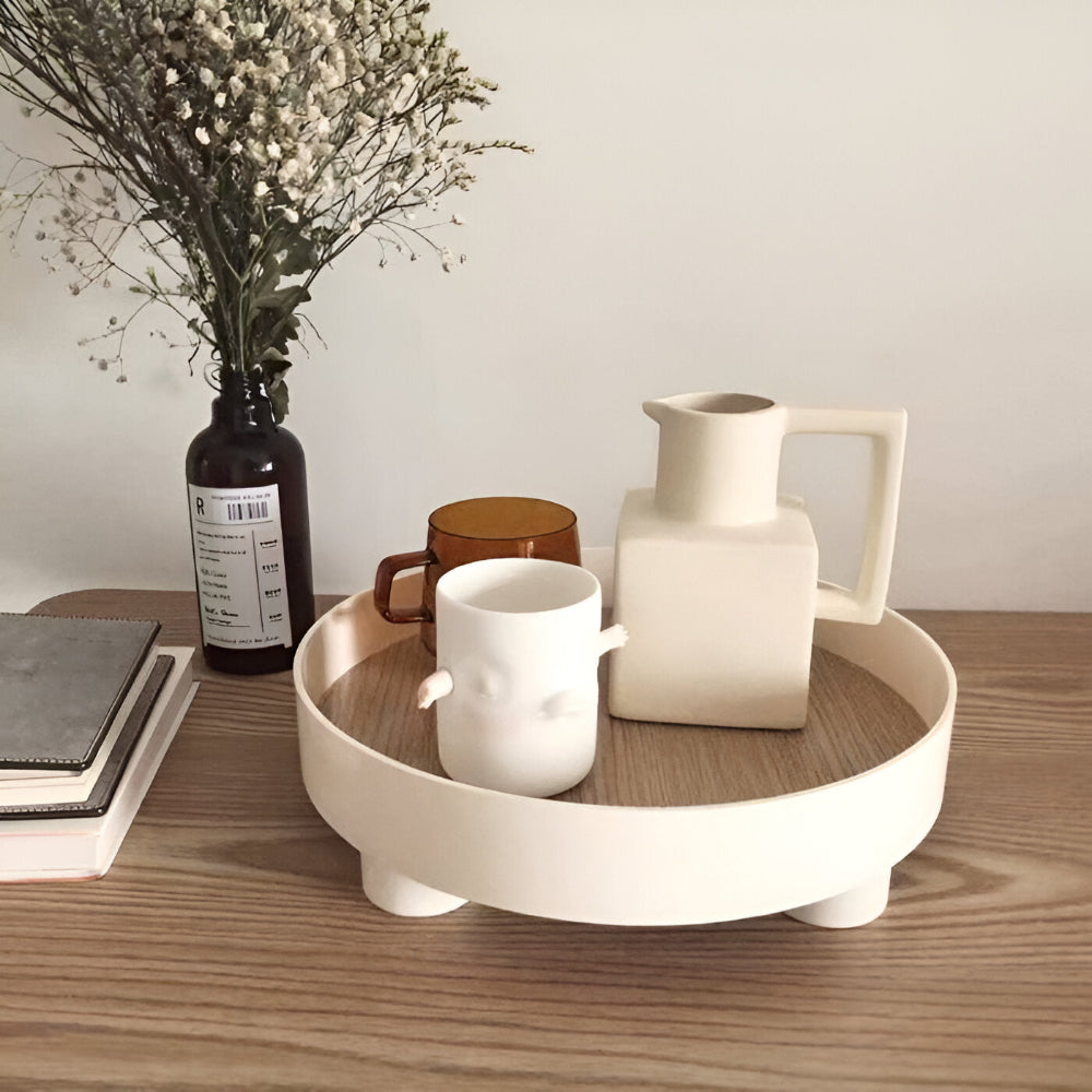 Rundliches - Serving Tray - Serviertablett rund Keramik &