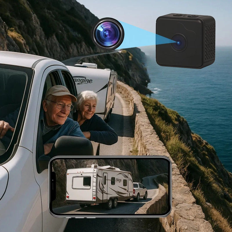MagnaView - Kabellose Rückfahrkamera mit magnetischer 360°-Halterung, 720P HD Auflösung