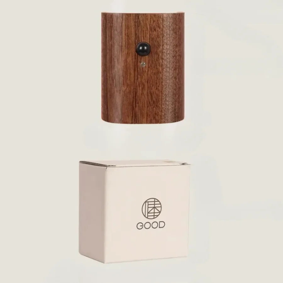LumiHout - Wandlampe Holz mit Bewegungsmelder, Up & Down LED