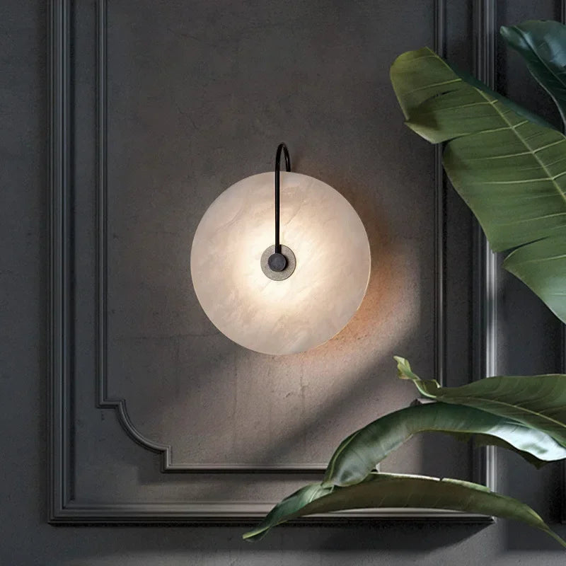 Flanca - LED-Wandleuchte im Monddesign