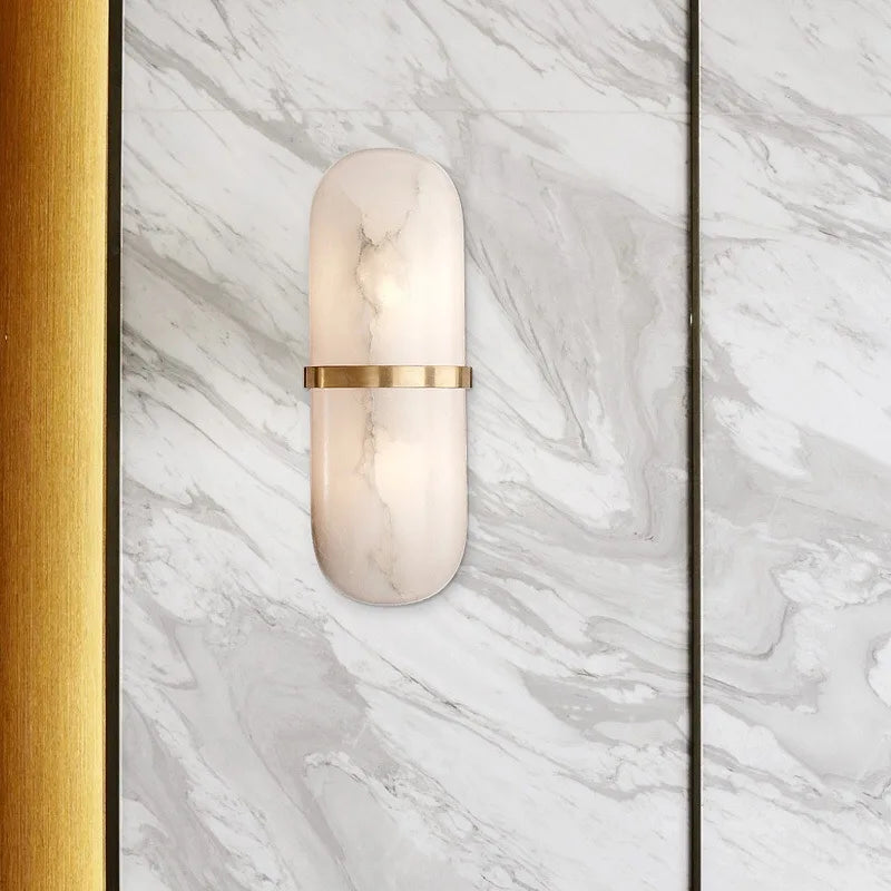 Mureto - Marmor-Wandleuchte, nach oben und unten gerichtet