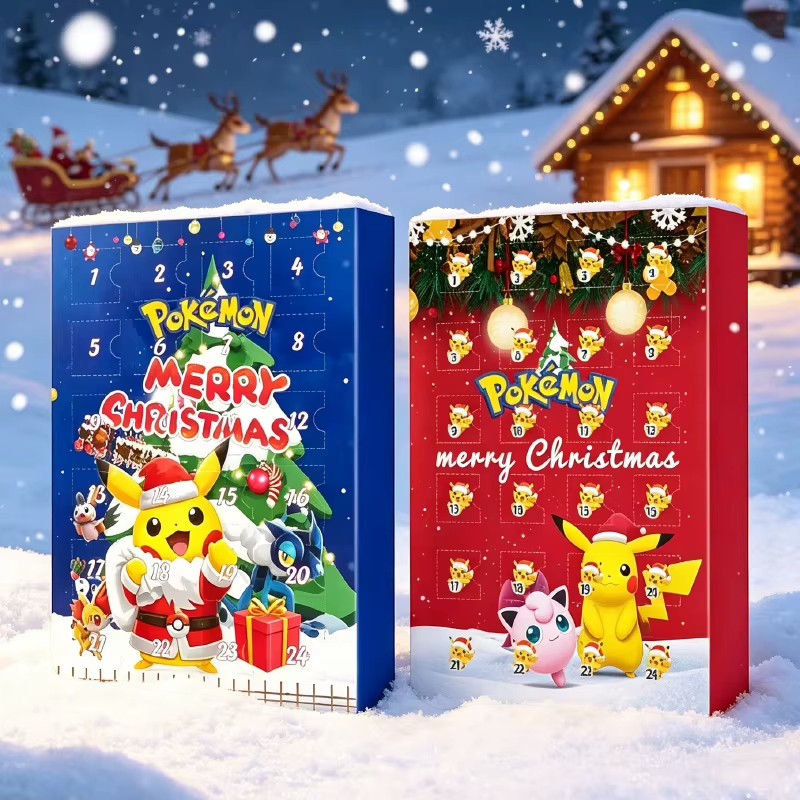 PokeNexa - Adventskalender mit 3D Pokémon-Figuren und Countdown-Design