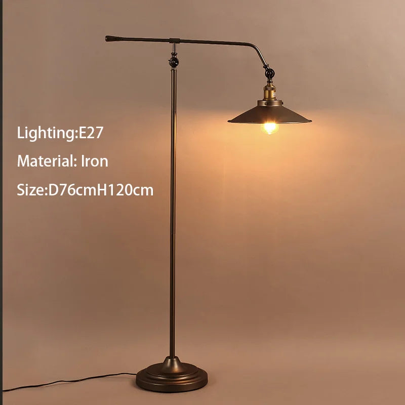 Stela - Retro-Stehlampe E27 mit LED-Leuchtmittel und