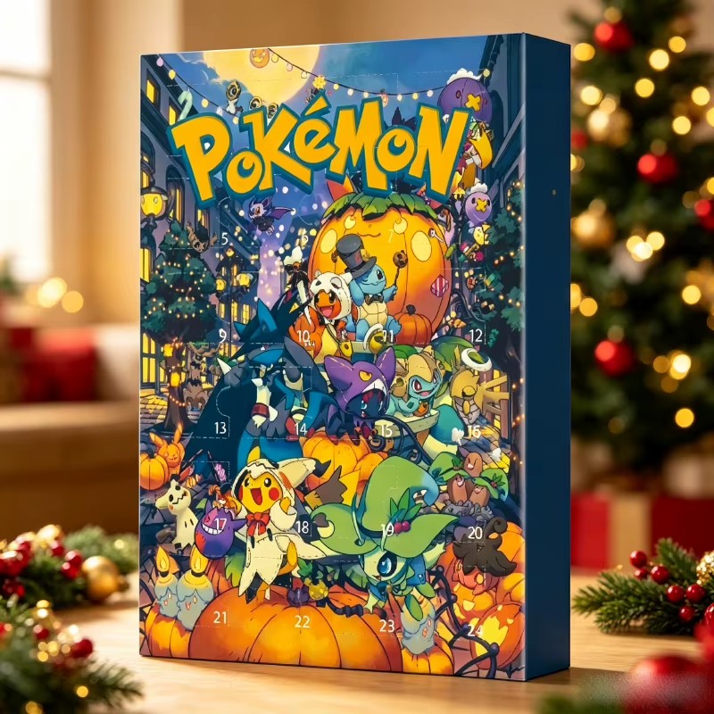 PokeNexa - Adventskalender mit 3D Pokémon-Figuren und Countdown-Design