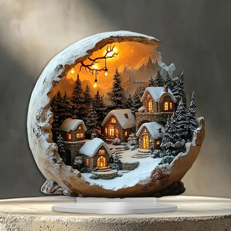 BohoNestle - Acryl Boho Weihnachtsdekoration für Tisch und Fenster