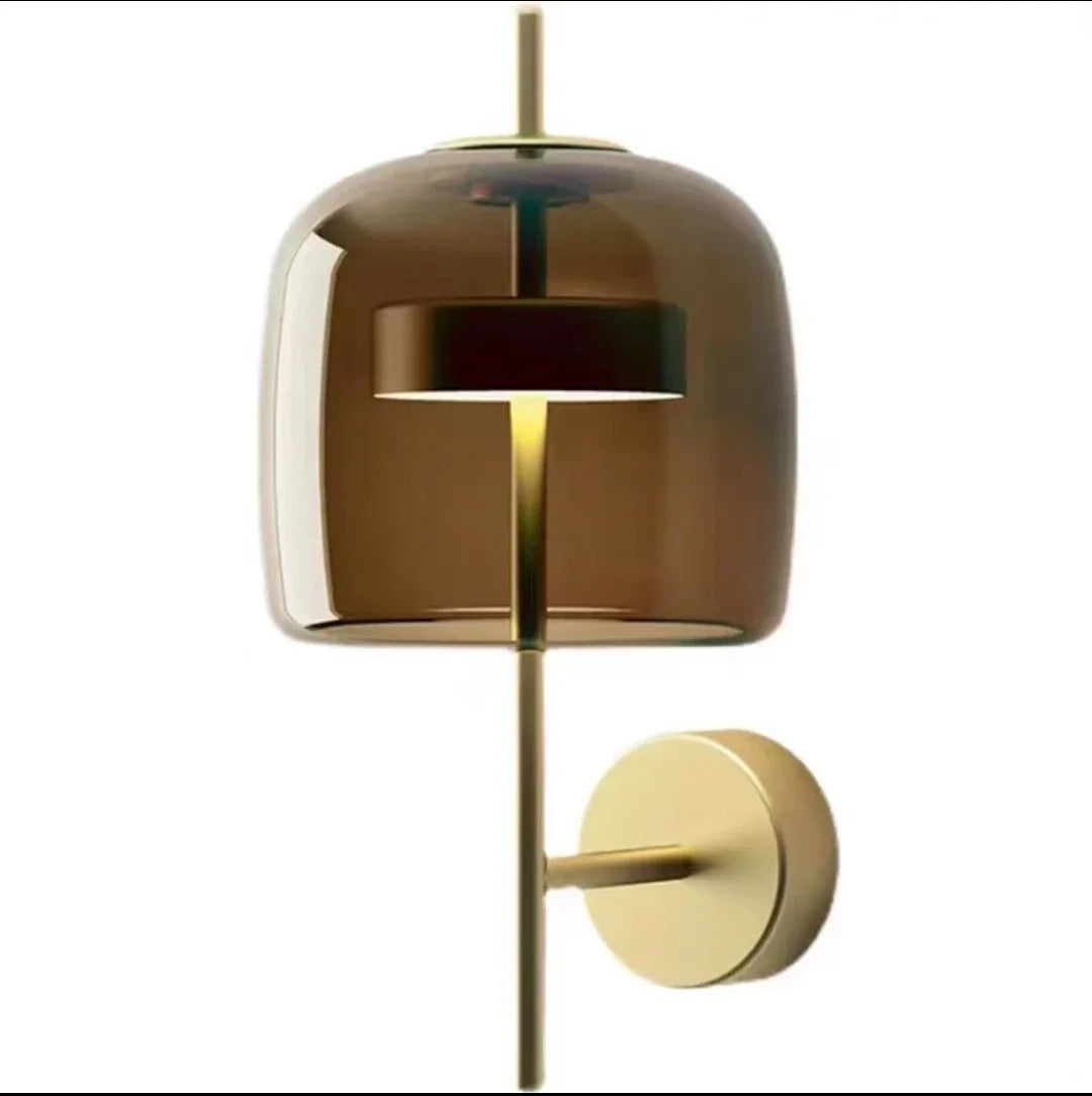 Nordische - Design-Wandleuchte aus Glas mit LED