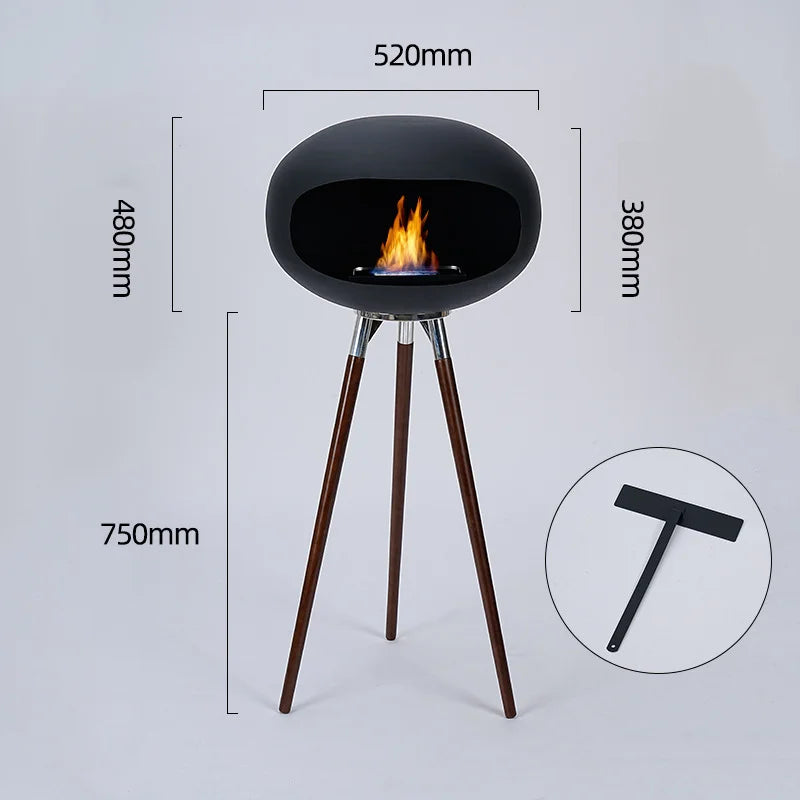 Bioethanol-Kamin - den Innenbereich, 75 × 38 × 52 cm