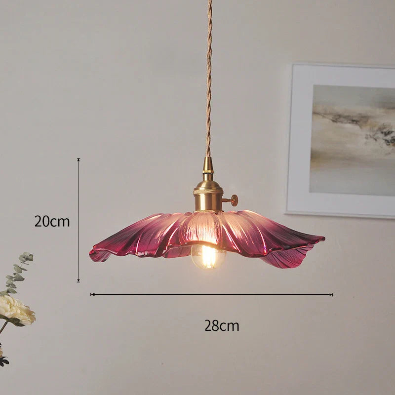 Celira - Art-Deco-Pendelleuchte aus Glas und Eisen