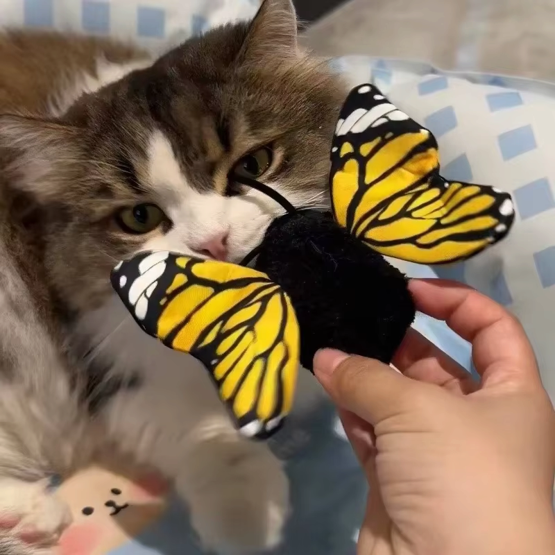 FlutterMews - Automatisches Schmetterlingsspielzeug für Katzen mit Bewegungssensor