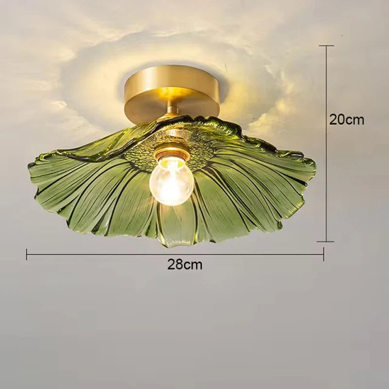 Celira - Art-Deco-Pendelleuchte aus Glas und Eisen