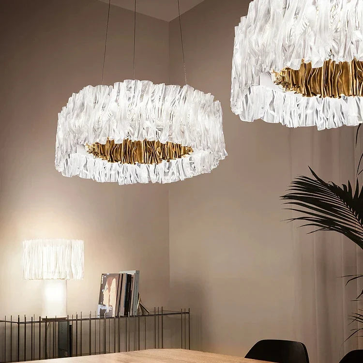 Zenita - LED-Ringleuchter, Edelstahl und Acryl