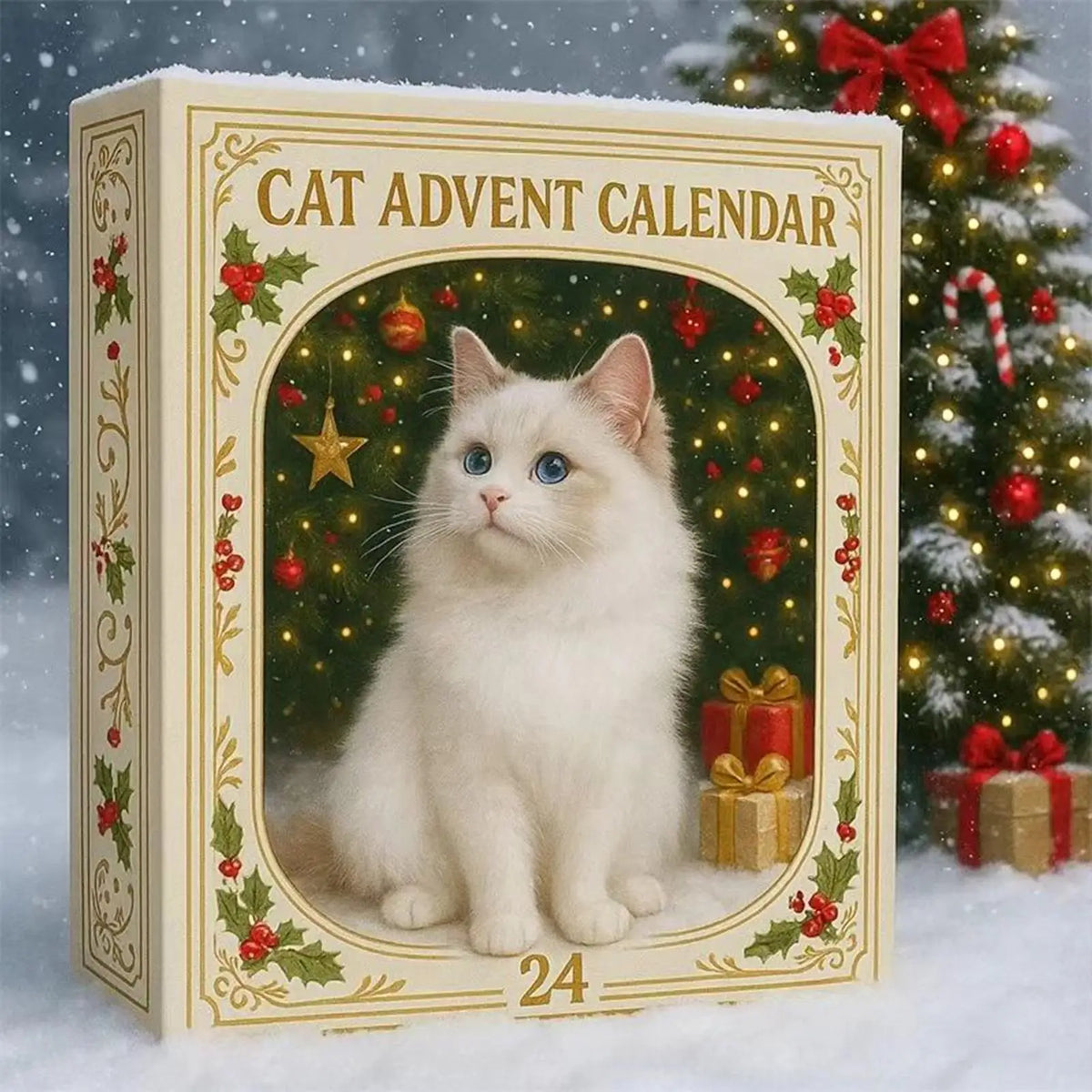 Catmas – Katzen-Adventskalender mit 24 Fächern