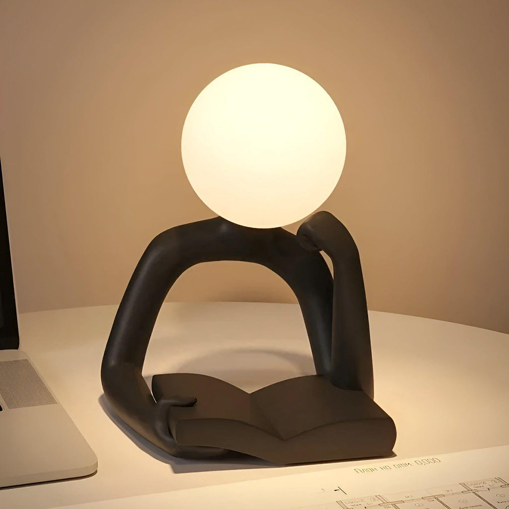 Skulpturale - Designlampe mit abstraktem Motiv