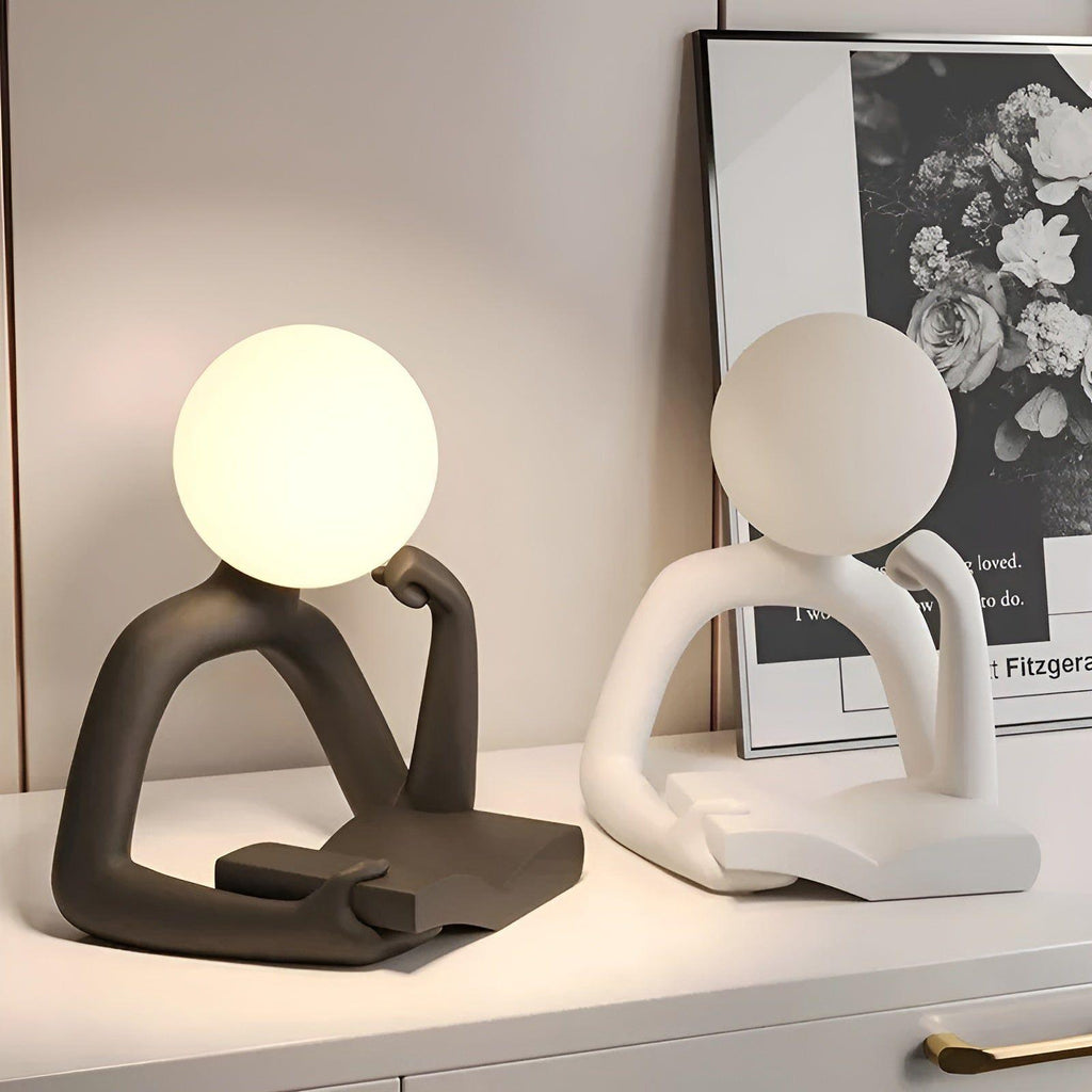 Skulpturale - Designlampe mit abstraktem Motiv