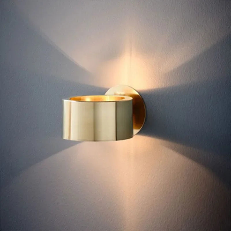Nordische - LED-Wandleuchte Schwarz/Gold
