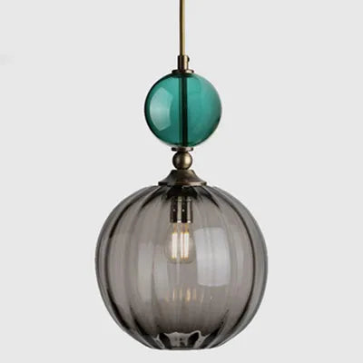 Skandinavische - Pendelleuchte aus farbigem Glas