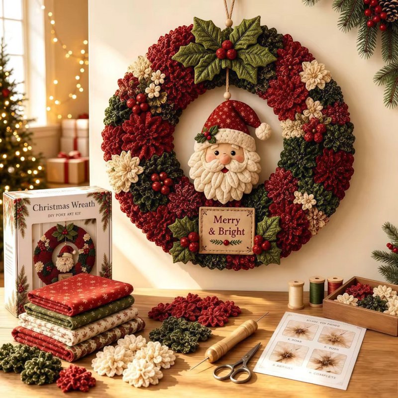 Kranvella – 3D-DIY-Set für Weihnachtskranz aus Stoff