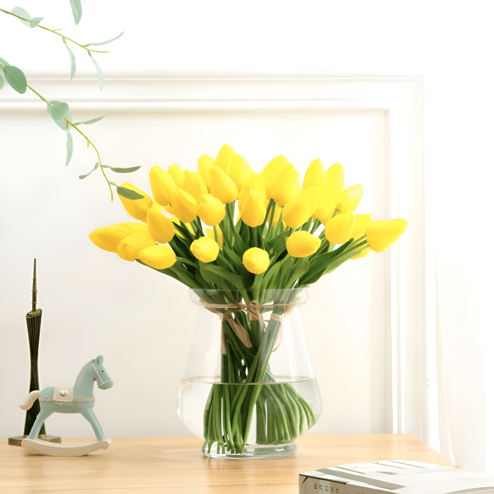 Künstliche - Tulpen 6er-Set Kunstleder 36 cm