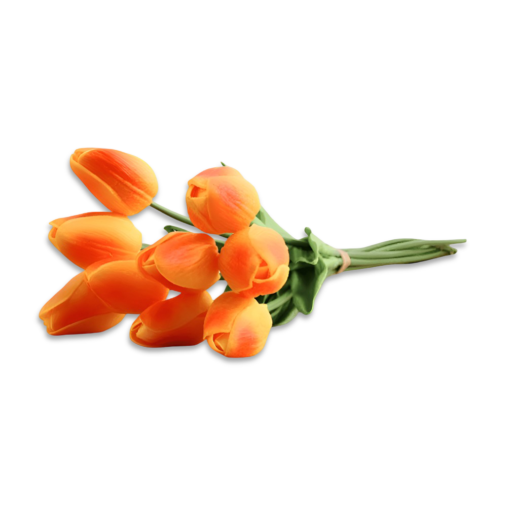 Künstliche - Tulpen 6er-Set Kunstleder 36 cm